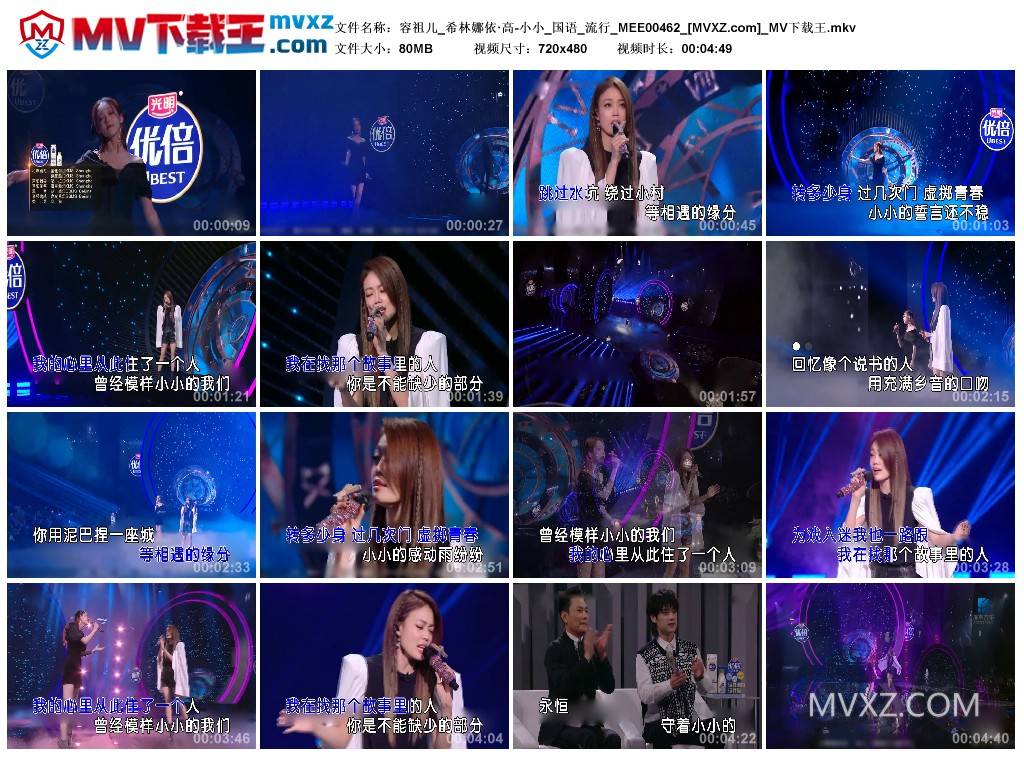 容祖儿_希林娜依·高-小小_国语_流行_MEE00462